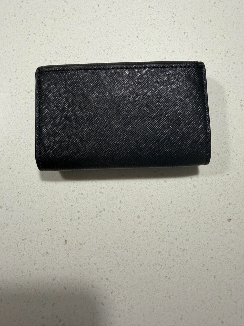 kate spade black leather wallet with gold logo - Picture 3 of 5